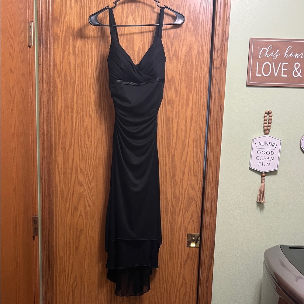 Studio Y Elegant Black High Low Dress